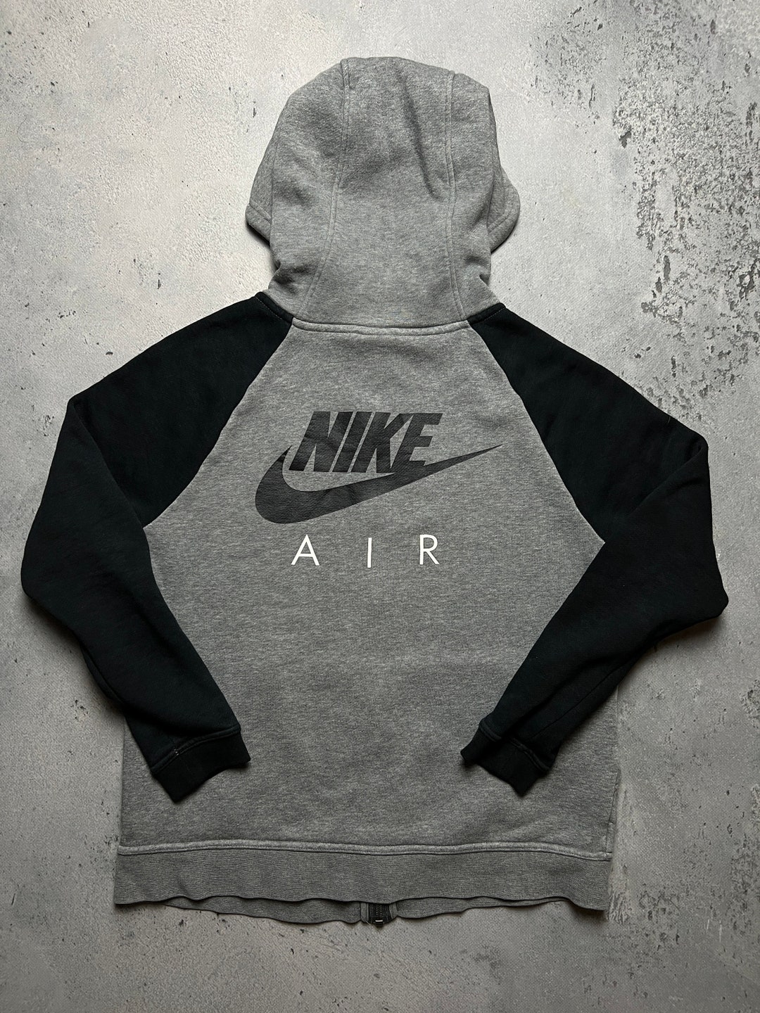 Vintage Nike Geometric Zip Up Hooded Jacket Size L