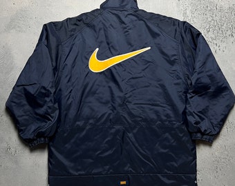 Nike Vintage Big Logo Track Long Jacke Zip y2k 90s USA