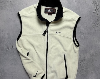 Vintage Nike ACG Fleece Polartec Vest - Etsy