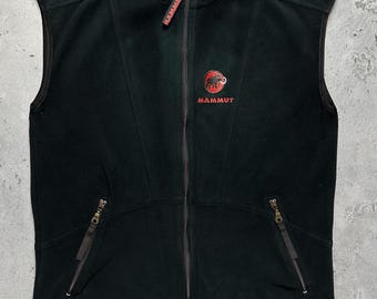 Vintage Mammut Vest Fleece Tank Sleeves Windstopper Opti 90s