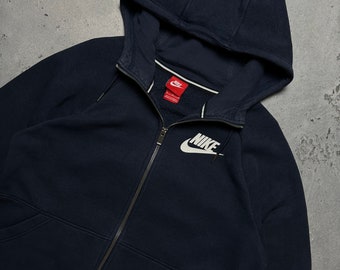 トップス 00s archive OLD NIKE zip hoodie Hoodie Nike Zipper Vintage Center Logo Zip-up Swoosh Hype - Etsy