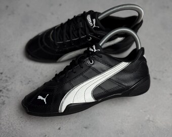 Vintage Puma Speedcat Leather Y2K Black/white Sneakers - Etsy