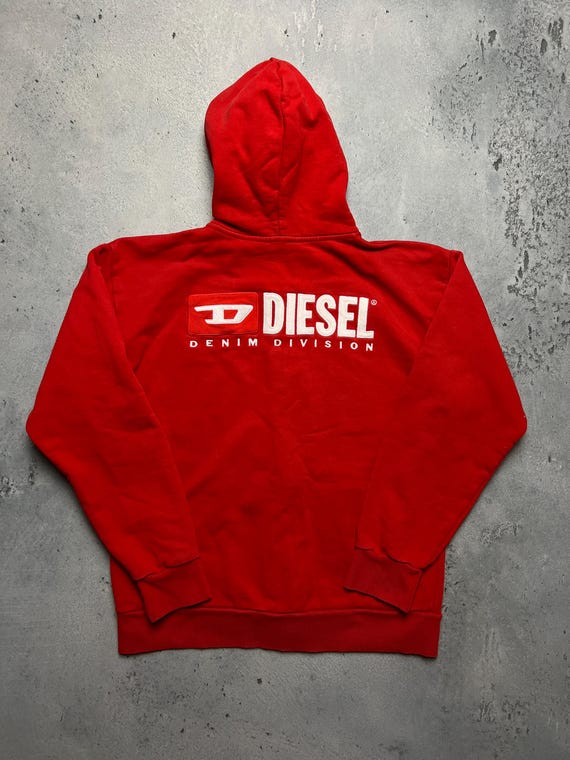 トップス DIESEL long logo hoodie archive Diesel Vintage Hoodie Mohawk Punk Big Logo Y2k Archive 90s - Etsy
