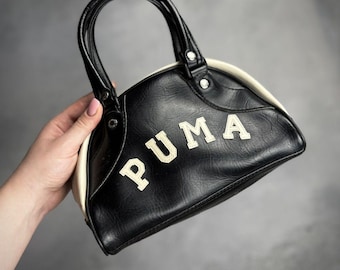 バッグ y2k puma small leather boston bag バッグ y2k puma small leather boston bag Y2K Puma Mini Bag