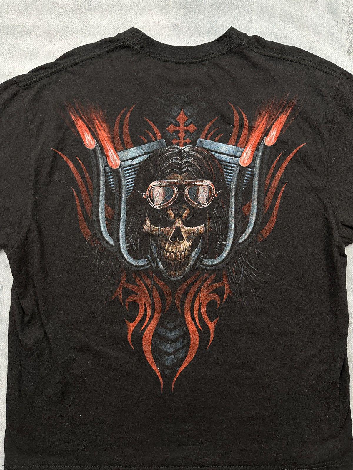 Vintage 00s Spiral Direct Biker Gothic Skull Flames Y2k Rock - Etsy