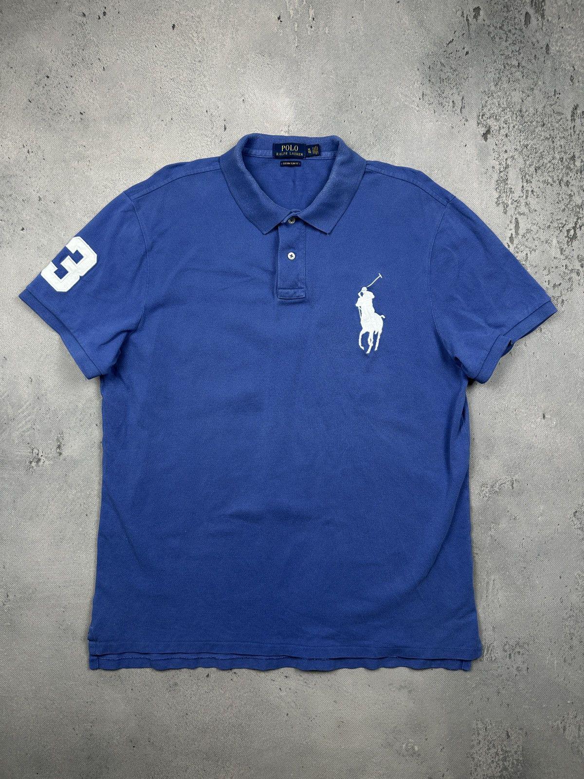 Polo Ralph Lauren Royal Blue Big Pony Custom Slim Fit Polo - Etsy