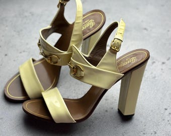 Gucci Leather Alyssa Horsebit Ankle Strap Sandals Y2k Rare - Etsy