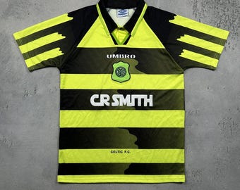 Camiseta vintage de visitante del Celtic FC 1996-97 Umbro, súper rara, años 90