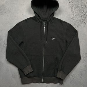 Nike Vintage Zipper Hooded Jacket small swoosh logo y2k 90s