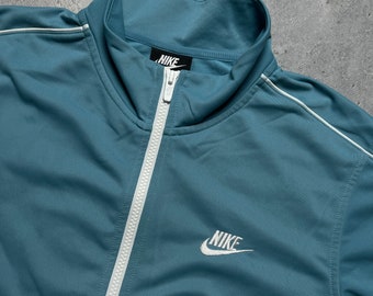 Giacca Nike Style Vintage Zipper con logo swoosh centrale y2k