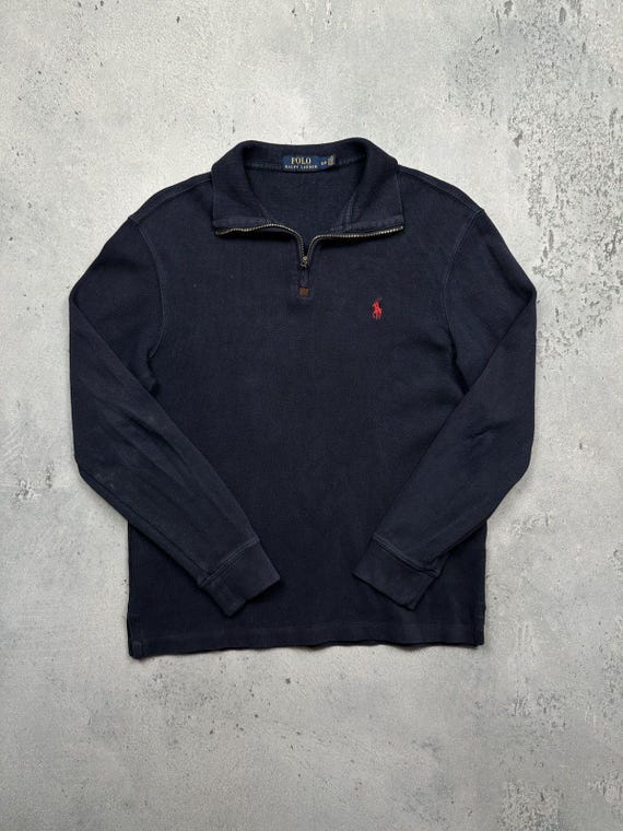 トップス 90s polo ralph lauren half zip sweat M Vintage Polo Ralph Lauren Half Zip 1/4 90s Knitwear Y2k 00s