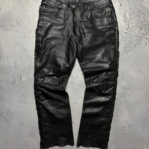 Echtes Leder Pants - Etsy