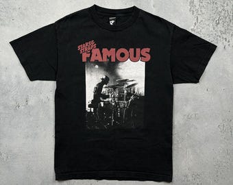 Vintage Famous Stars and Straps Shirt Medium Size Black Color