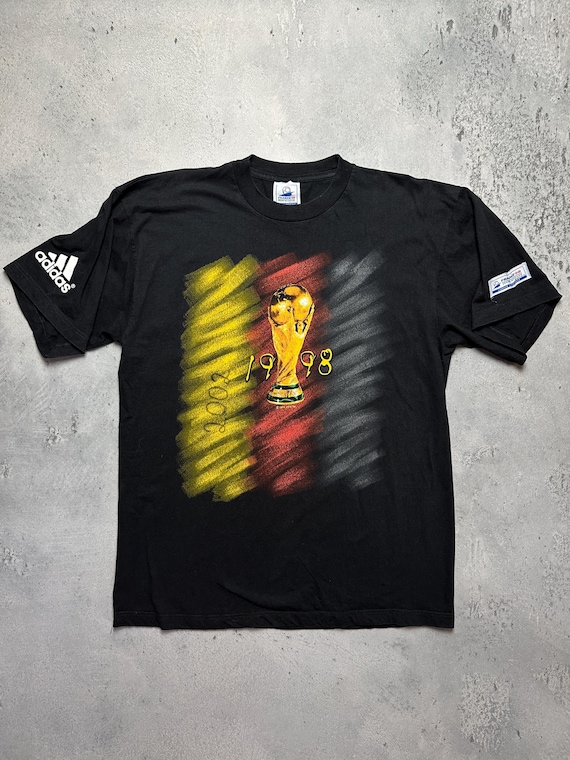 Adidas France Coupe Du Monde World Cup 1998 Vintage T-shirt - Etsy