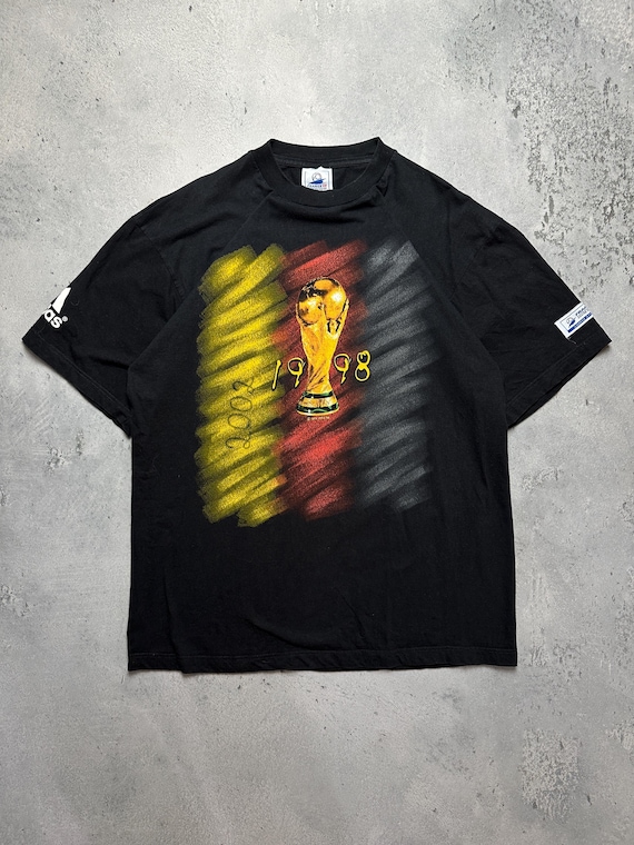 Tシャツ world cup フランス Adidas France Coupe Du Monde World Cup 1998 Vintage T-shirt - Etsy