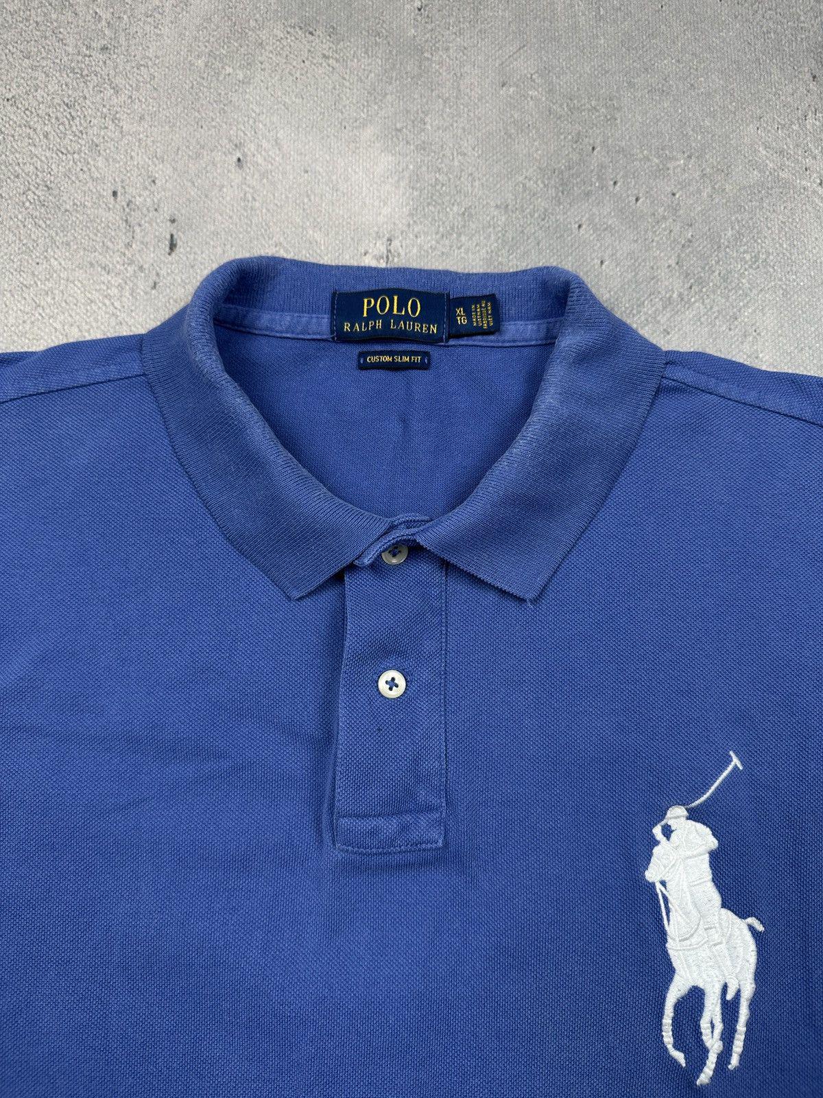 Polo Ralph Lauren Royal Blue Big Pony Custom Slim Fit Polo - Etsy