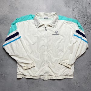 Sergio Tacchini T-shirt Uomo A Maniche Corte, Cotone, Con Striscia E Piccolo Logo - 2