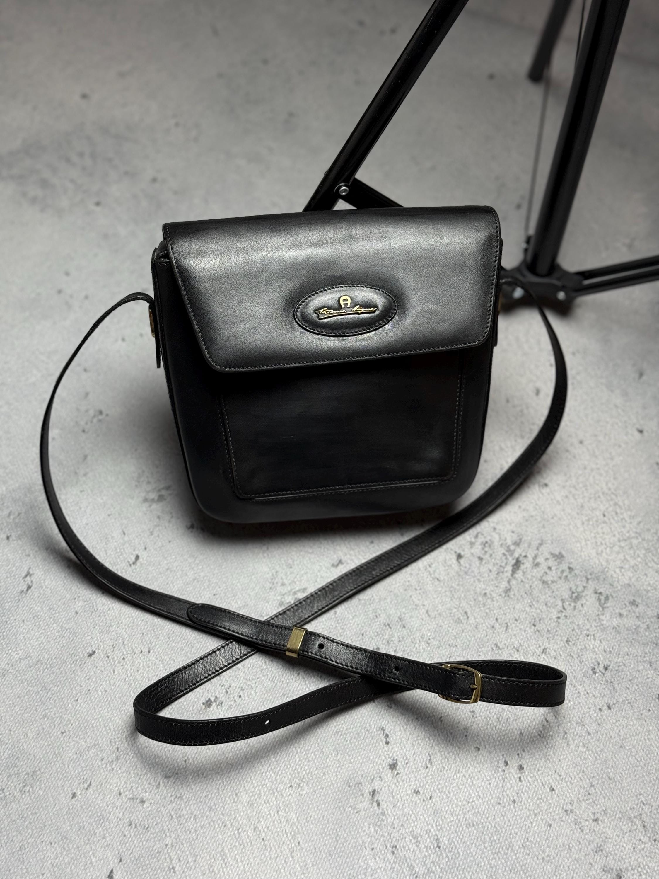 Vintage 90s Etienne Aigner Leather Crossbody Shoulders Bag - Etsy