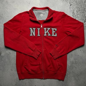 Nike Vintage Zipper crew central swoosh logo y2k 90s image 2