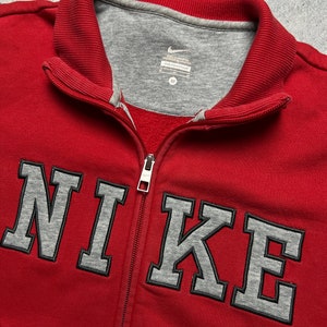 Nike Vintage Zipper crew central swoosh logo y2k 90s image 6