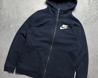 Hoodie Nike Zipper Vintage Center Logo Zip-up Swoosh Hype - Etsy