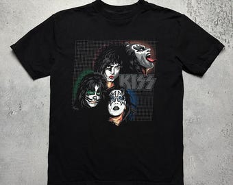 Kiss Concert Black T-shirt - Etsy Canada