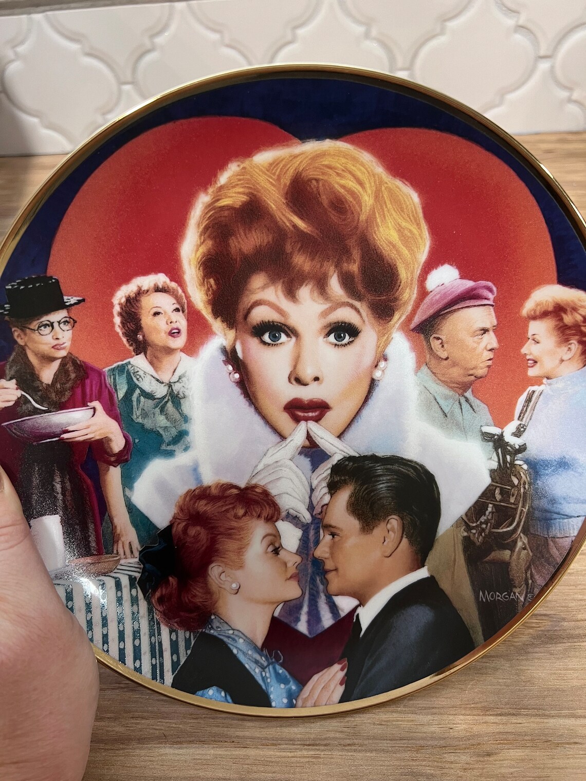 I Love Lucy lucille Ball Official Commemorative Plate Etsy