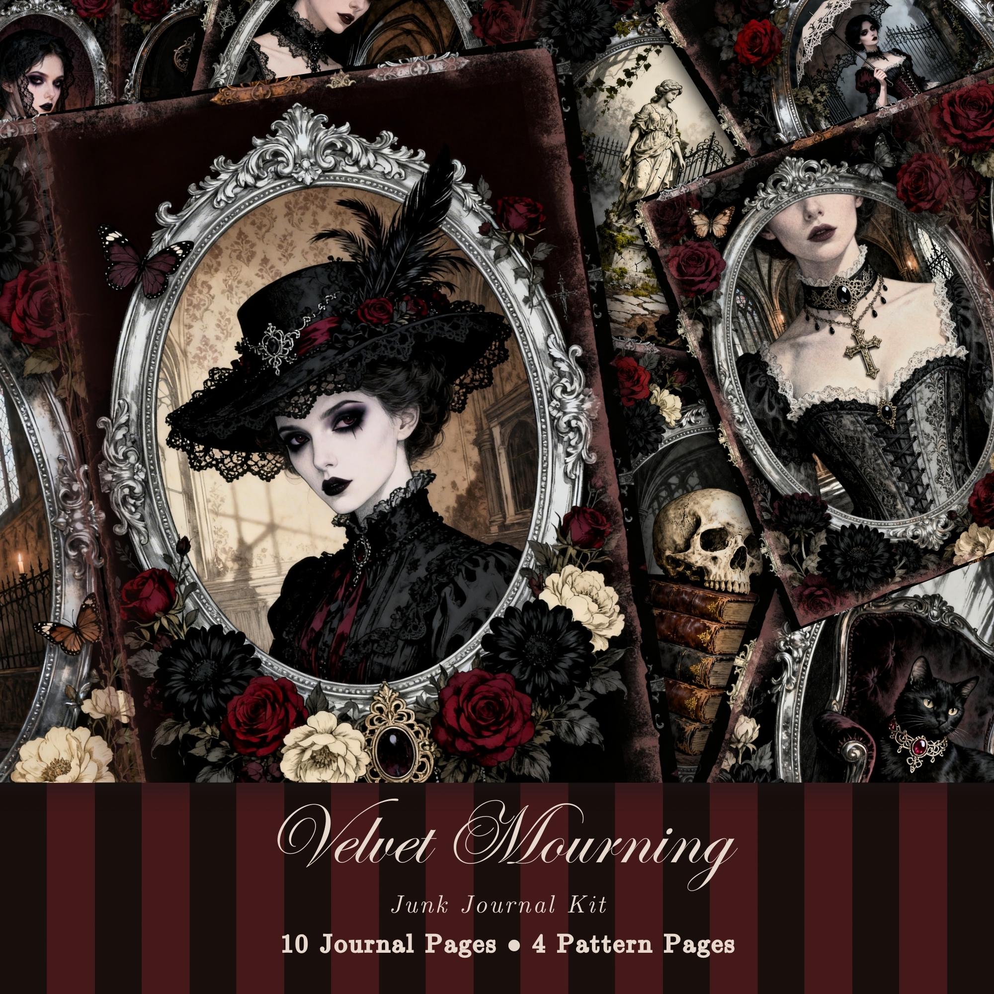 Gothic Victorian Junk Journal Kit Printable, Dark Academia Ephemera ...