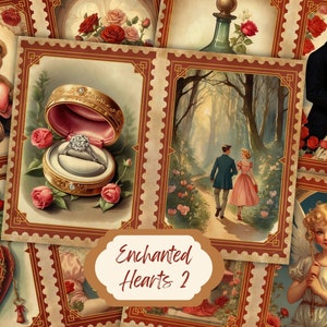 Vintage Valentine Junk Journal Kit: Romantic Printable Pages (Digital Download)