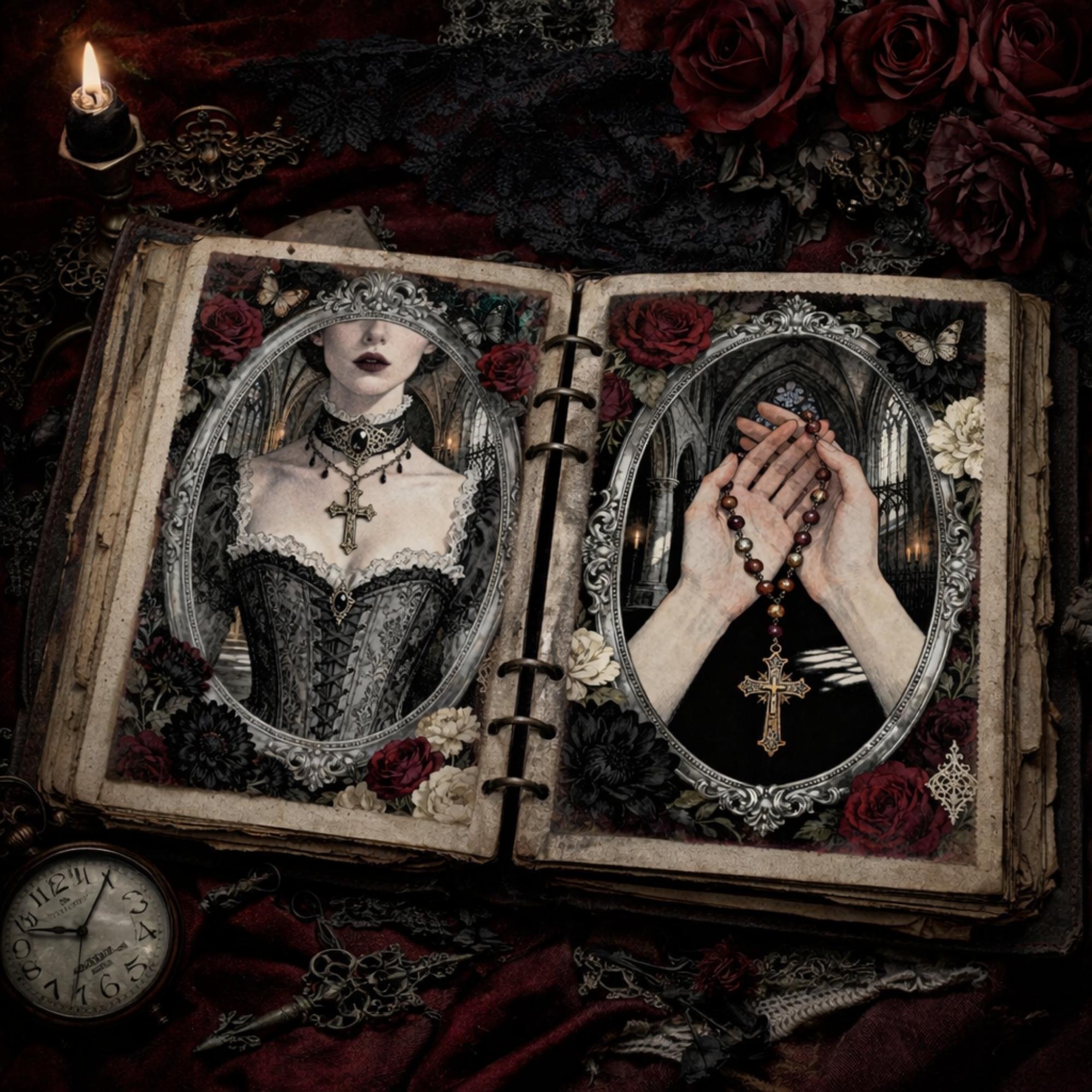 Gothic Victorian Junk Journal Kit Printable, Dark Academia Ephemera ...