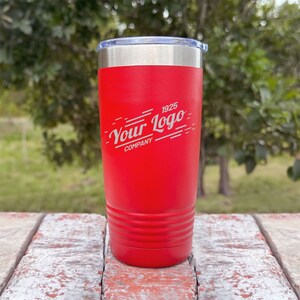 Personalized Laser Engraved - YOUR LOGO - 20 oz. Beverage Tumbler - 17 Colors!