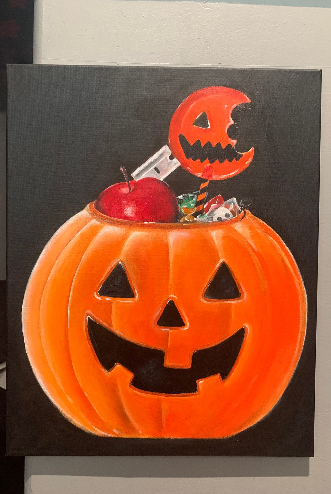 The Rules of Halloween Trick r Treat 2007 Acrylic Painting Etsy