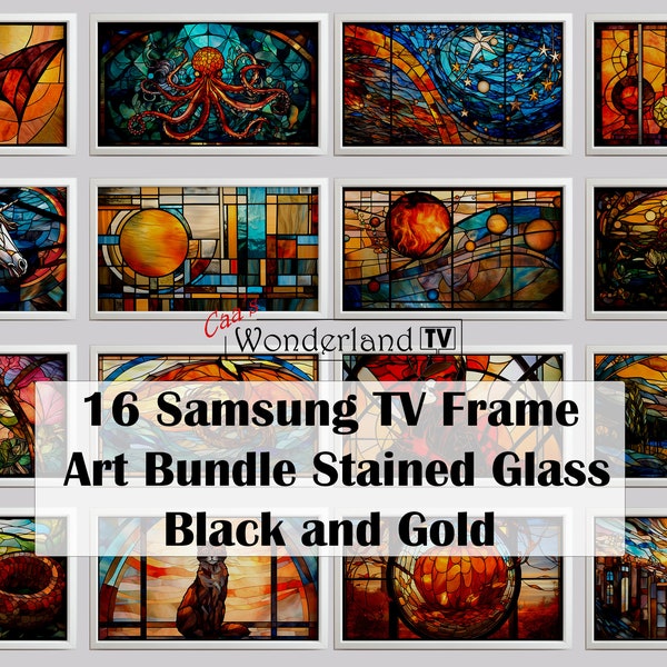 Stained Glass Tv Art Etsy