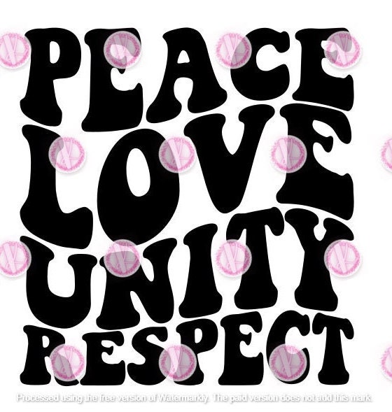 Peace Love Unity Respect Emoji