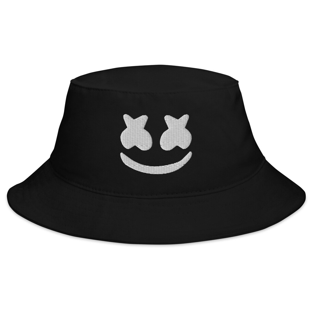 Marshmello Inspired Embroidered Bucket Hat Etsy