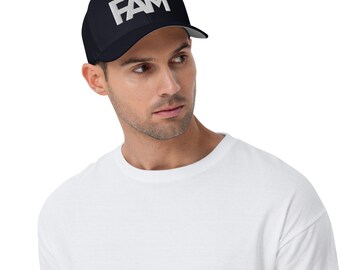 FAM Structured Twill Fitted Cap