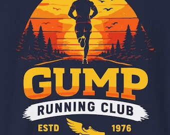 Gump Running Club T-shirt or Tank Top, Forrest Gump shirt, Vintage Movie Tee, Runner Gift for Men Women - Funny Pop Culture Shirt