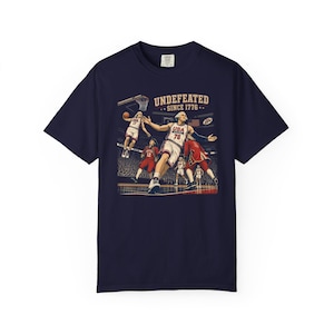 Comfort Colors® 4th of July Tee, Undefeated America Shirt, Funny Founding Fathers T-Shirt, USA Meme, Fourth of July Gift, Independence Day 画像 5