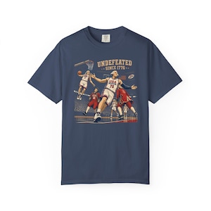 Comfort Colors® 4th of July Tee, Undefeated America Shirt, Funny Founding Fathers T-Shirt, USA Meme, Fourth of July Gift, Independence Day 画像 3