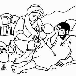 Buen Samaritano Página Para Colorear