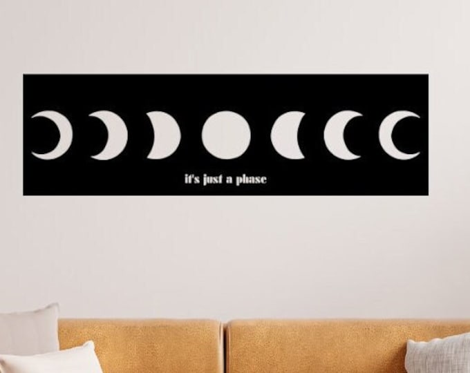 Moon Phase Wall Decor Moon Phase Wall Hanging Moon Phase Metal Wall Art Boho Home Decor Moon Decor Celestial Wall Decor Moon Phase Art