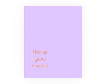 I love you more poster