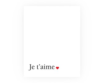 Je t'aime poster