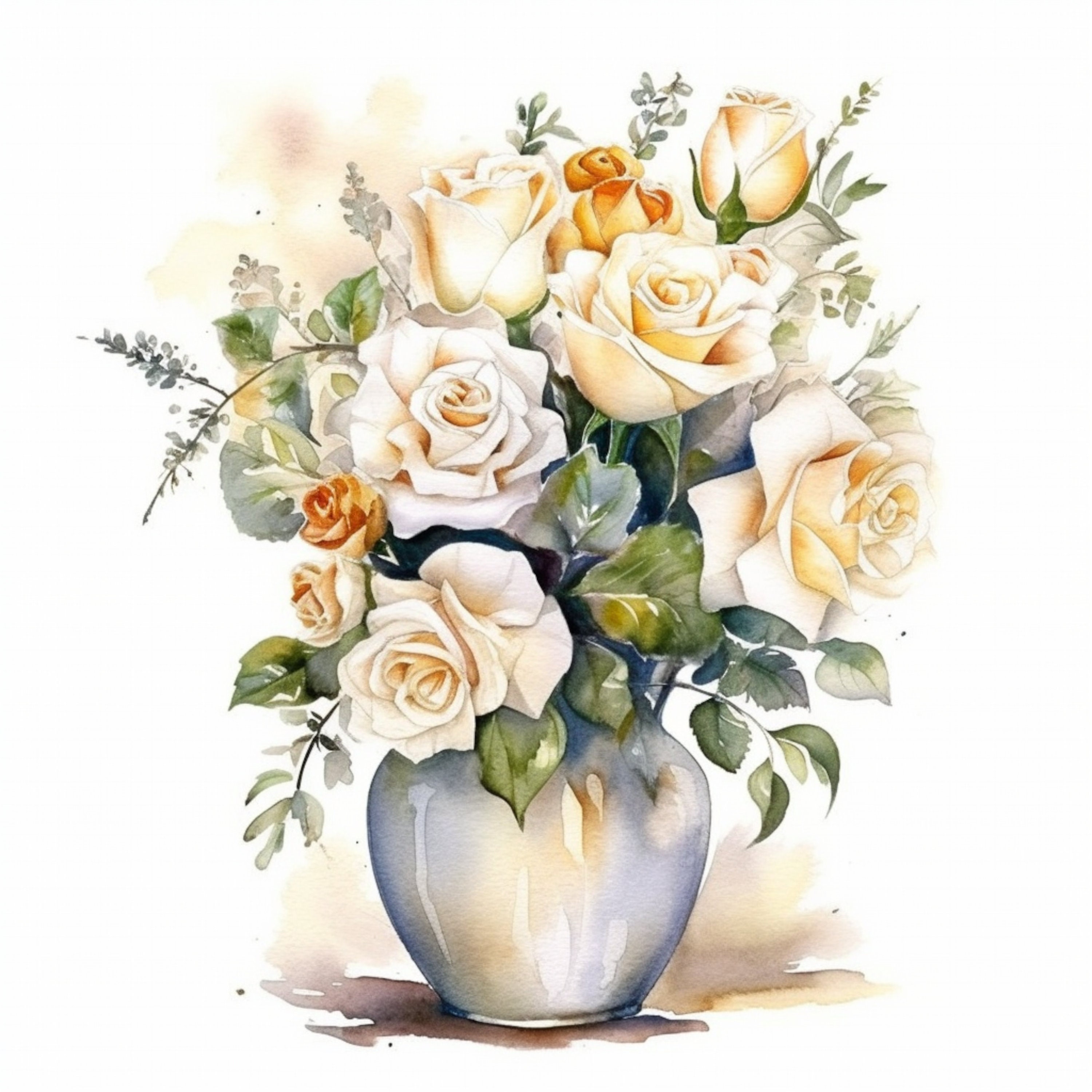 Vase of Flowers Clipart 14 High Quality Pngs Watercolor - Etsy