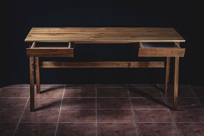 Holz Schreibtisch im nordischen Stil Bild 8