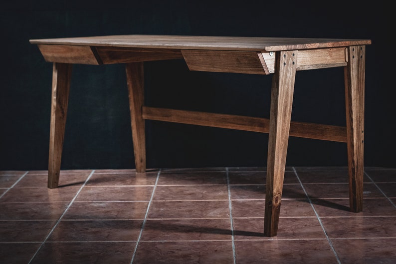 Holz Schreibtisch im nordischen Stil Bild 6