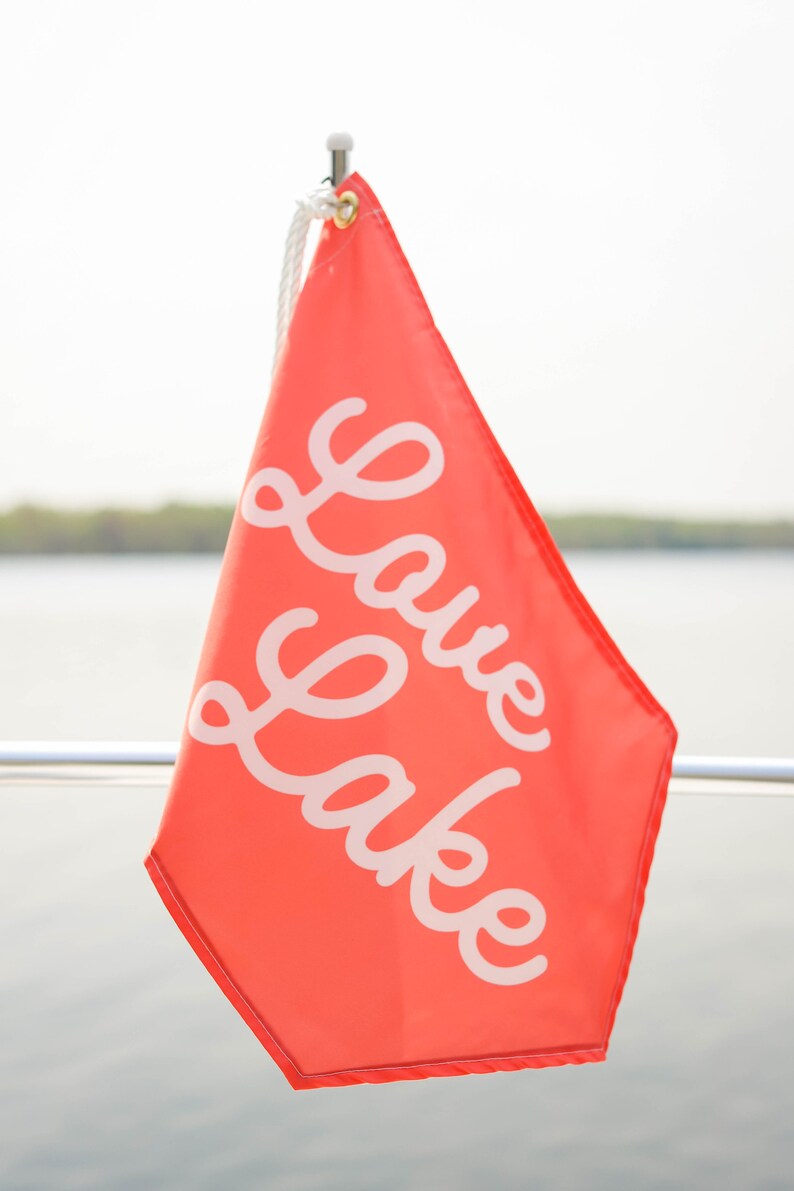 Custom Boat Flag WITH FLAGPOLE Etsy