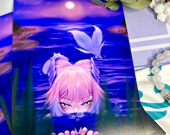 Siren Kokomi Art Print / Semi-Gloss (5x7") Genshin Fanart Print