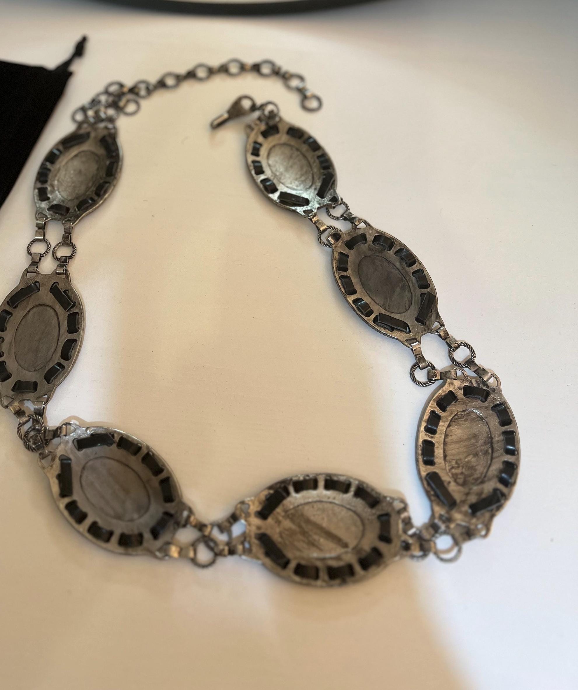 Y2K Vintage Concho Belt Metal Waist Belt Chain Belt Boho Y2K Vintage Concho Belt Metal Waist Belt Chain Belt Boho