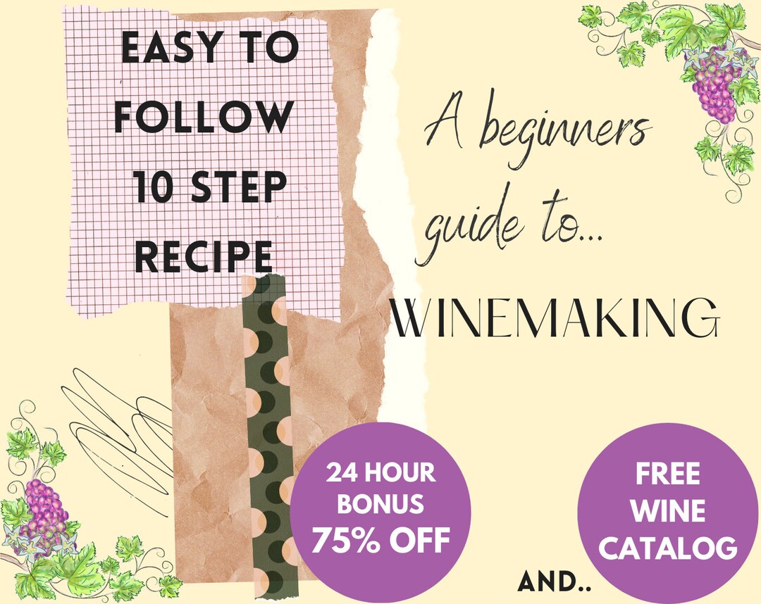 Wine Maker Guide Wine Making for Beginners Etsy